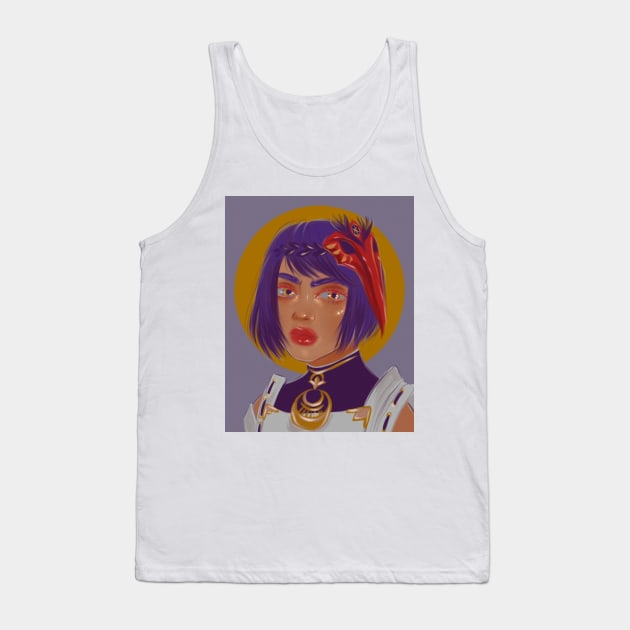 Kujou Sara Tank Top by SosiCreatesArt